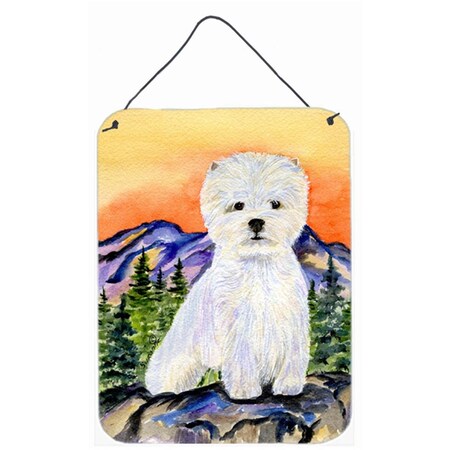 Carolines Treasures 12 x 16 in. Westie Aluminum Metal Wall and Door Hanging Prints SS8159DS1216
